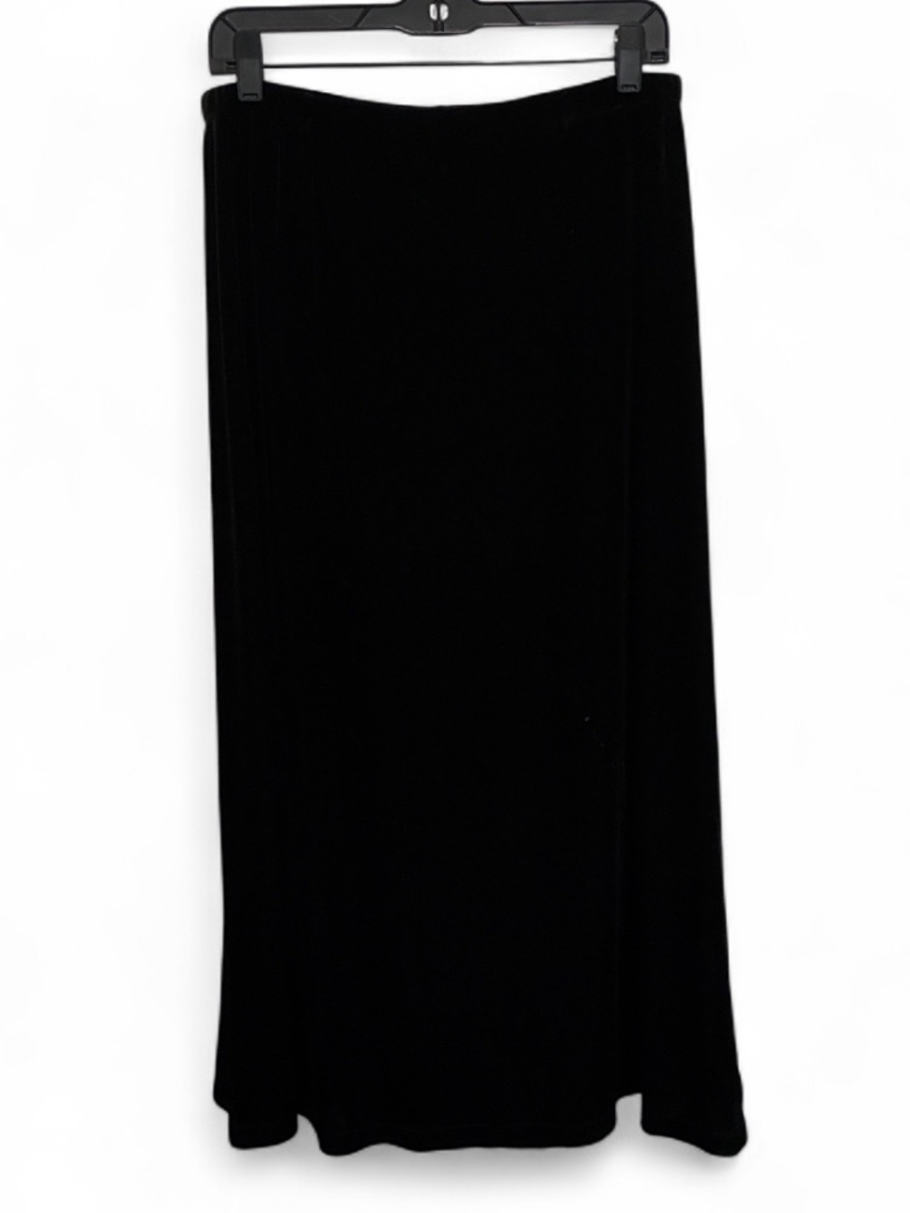 Y2K White Stag Black Velvet Maxi Skirt